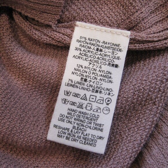 Free People Crisscross Mauve Tunic Sweater Size S Long Sleeve Knit Pullover - Picture 10 of 11